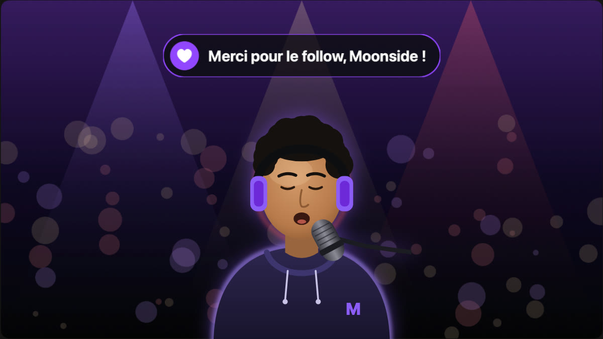 Alerte de follow à l'écran pendant le live